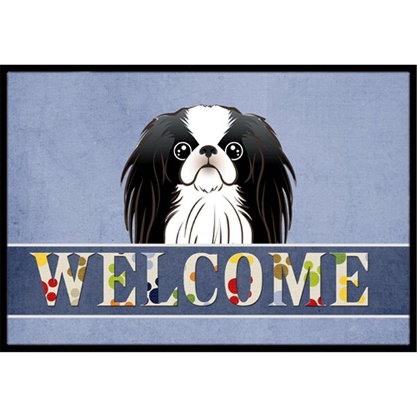 Carolines Treasures Japanese Chin Welcome Indoor and Outdoor Mat- 24 x 36 in. BB1416JMAT - main
